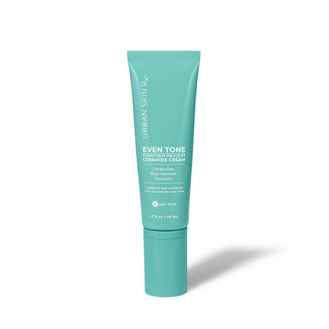1.7 ounce bottle of Urban Skin RX Even Tone Barrier Repair Ceramide Cream against a white background